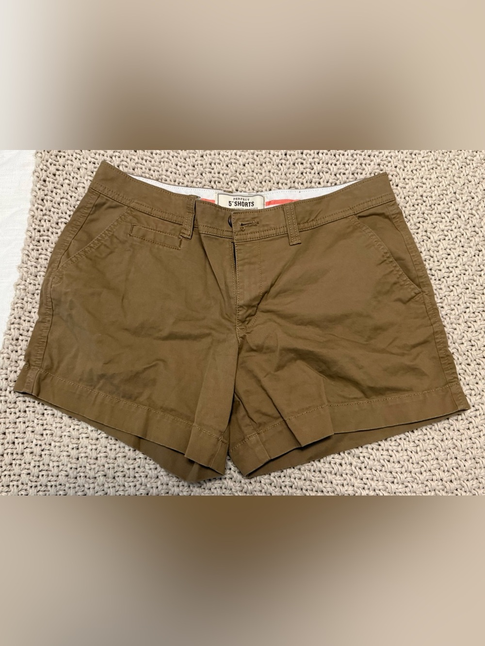 5 for $20 Deal- Old Navy Women's Flat Front Shorts -Olive Brown Size 4